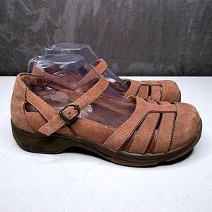 Dansko Shoes Womens Sz 40 Brown Kiera Mary Jane Slip Resistant Sandals Comfort